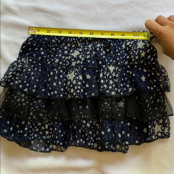 ⭐️ star 🌟 starry midnight sky ruffle mini skirt - Picture 4 of 4